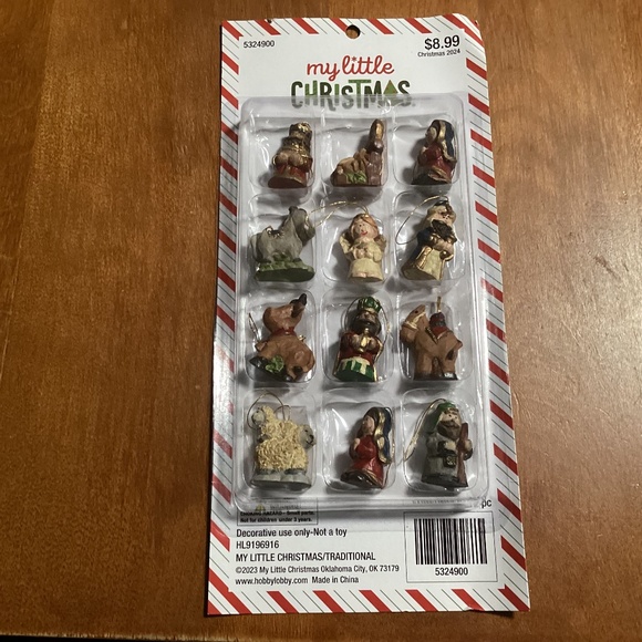 My Little Christmas Nativity Ornaments New - Picture 1 of 7